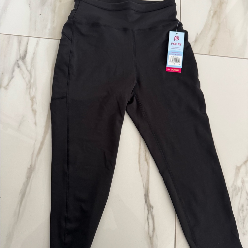 POP Fit Black High-Waist Leggings